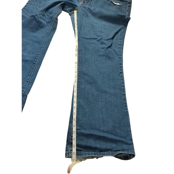 Levis Womens 509 Vitg Orange Tab Jeans Blue Stretch Frayed Hem Denim 20W Med - Picture 4 of 11
